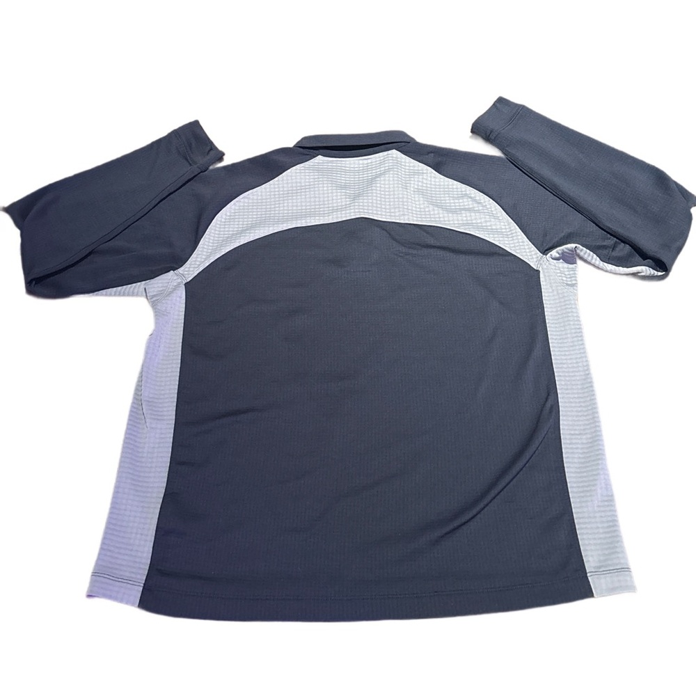 Nike Golf Dri-FIT UV 1/4-Zip Pullover - Textured Blue/Grey - Men's M - Picture 2 of 5